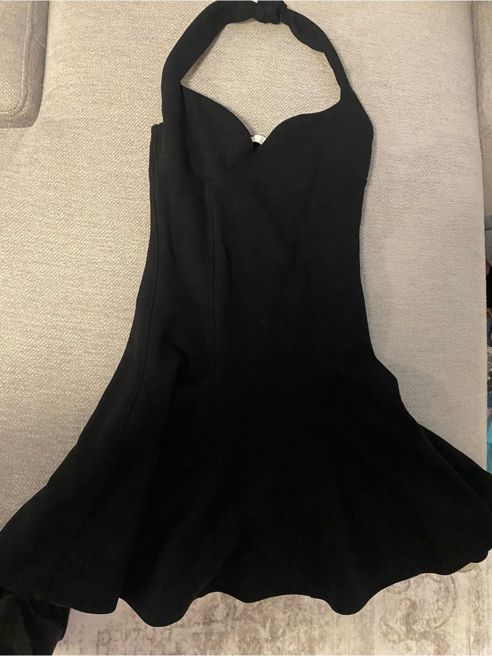 Zara Black Halter Mini Dress